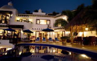 villas for rent in conchas chinas puerto vallarta mexico - at night