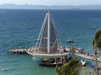 the new los Muertos pier in puerto vallarta Mexico