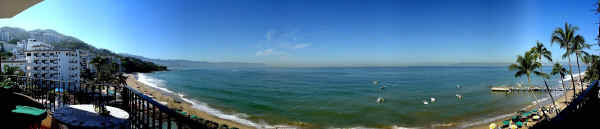 los muertos beach puerto vallarta mexico panoramic views from condo