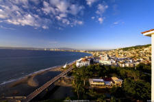 puerto vallarta panoramic views pictures - view of the city and Bay