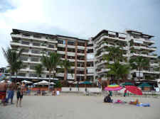 view of plaza dorado condos from los muertos beach