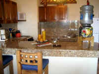 condo kitchen with fully equipped appliances