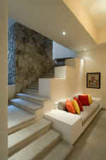 stairway to lower apartment-bedrooms