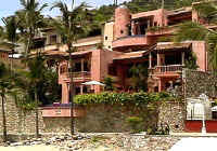 villa from Conchas Chinas beach near los Muertos