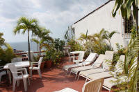 villa santa barbara condos rooftop with Los Muertos Beach & Bay views
