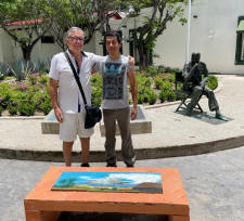 vallarta garden club - after planting on the Cuale River Island near the John Huston statue