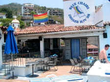 blue chairs hotel rooftop - picture by michael bottrill