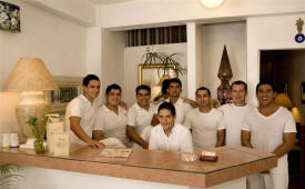 puerto Vallarta spas - blue massage spa staff on Olas Altas