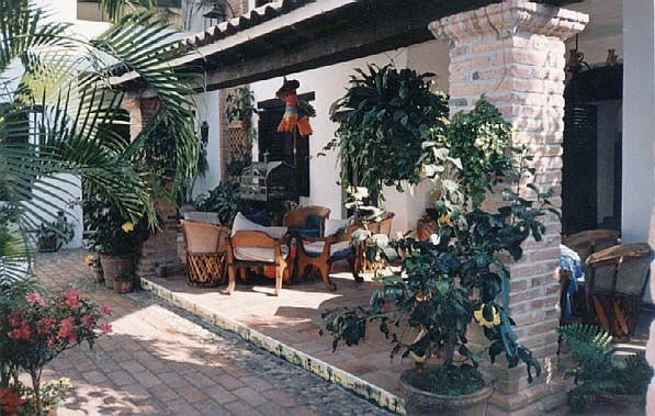 Casa Fantasia porch, in puerto vallarta mexico