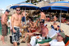 green chairs puerto vallarta gay beach - pic thanks to kurt stamm
