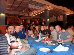 kevin and friends at daiquiri dick's puerto vallarta restaurant old town