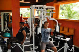 puerto vallarta pump gym at gay hotel Casa Cupula