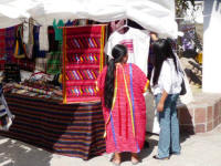 cultural fair and market from Oaxaca in Hidalgo park