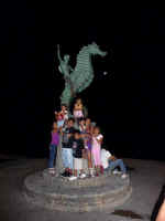 puerto vallarta statue the seahorse by Rafael Zamarripa