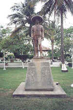 statue of revolutionary Emiliano Zapata in old Cardenas park